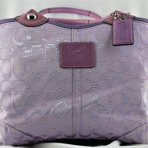 COACH Signature Bleecker Tote F14385 Shoulder Bag